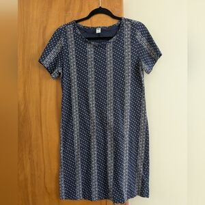Old Navy T-shirt Dress with Vertical Bandana Design